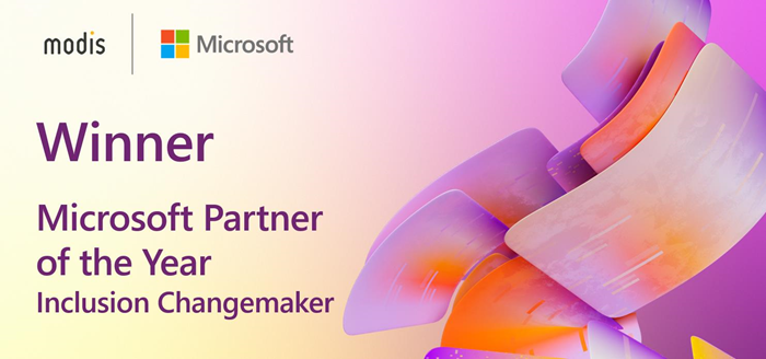 Winner Microsoft Partner of the Year Inclusion Changemaker Modis soon to be Akkodis